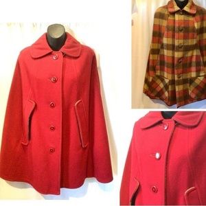 Reversible 60’s Wool Cape